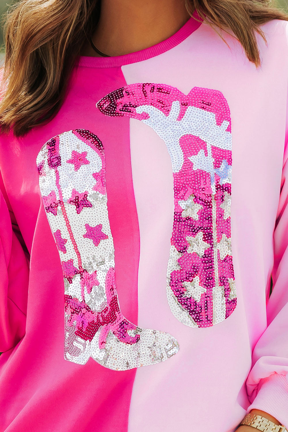 Sequined Cowgirl Sweatshirt