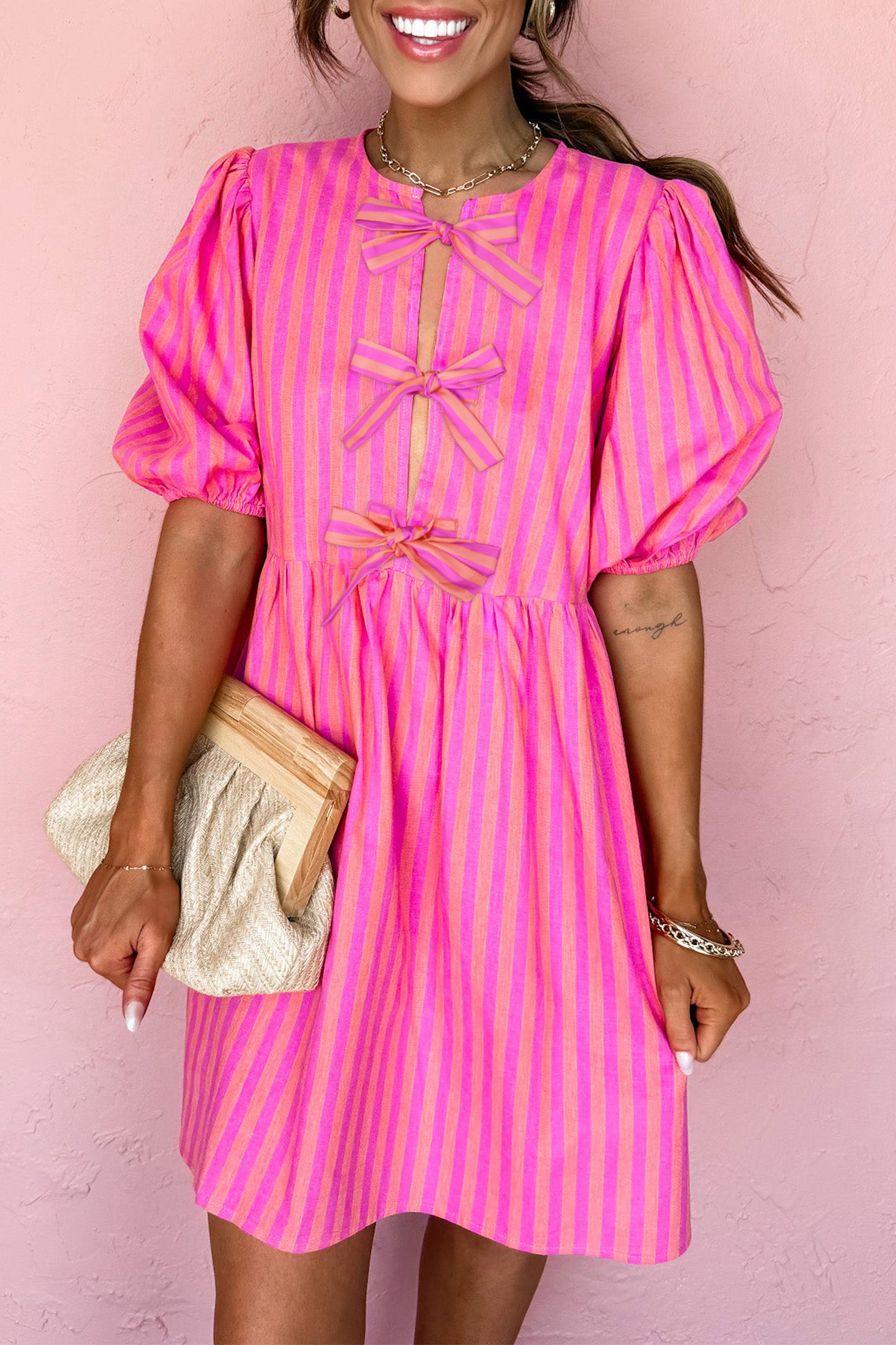 Bow Mini Dress