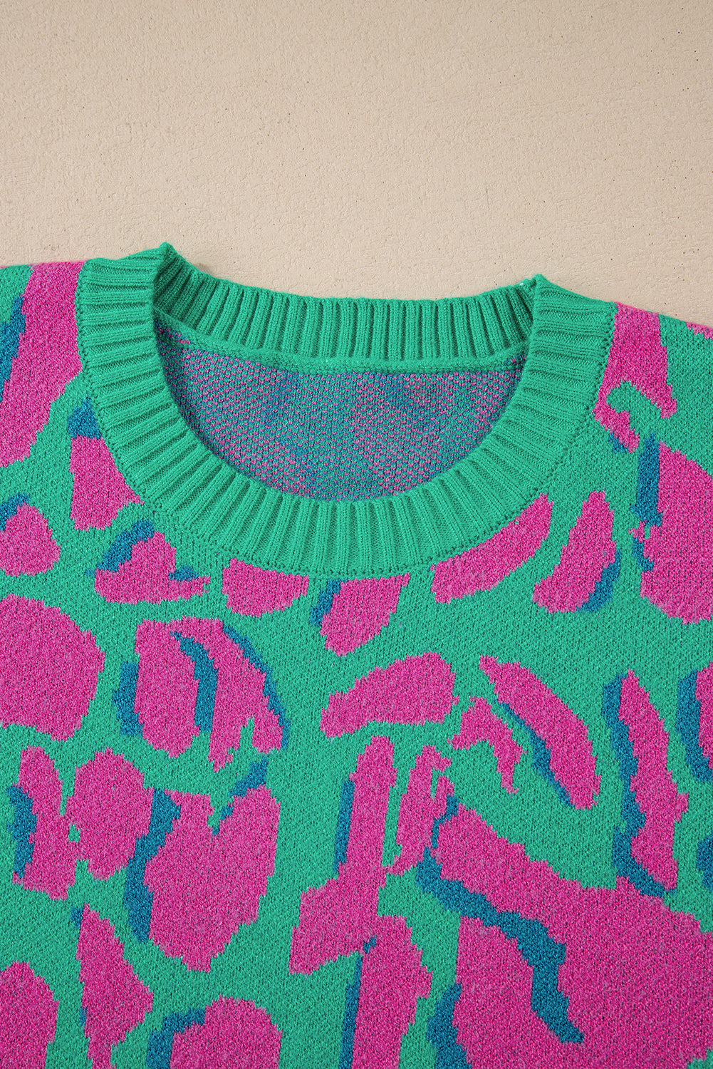 Green Abstract Sweater