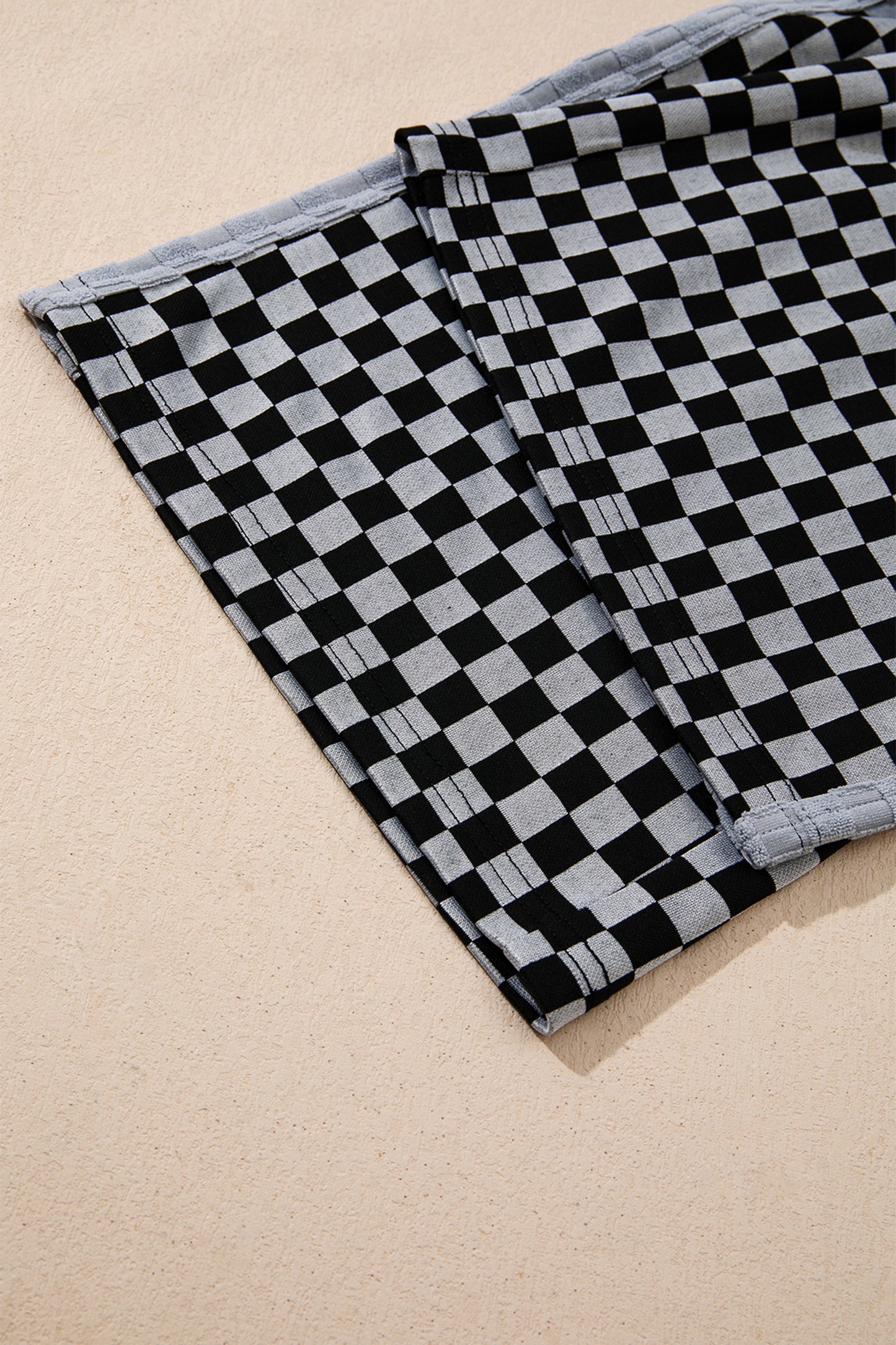 White Checkerboard Pants