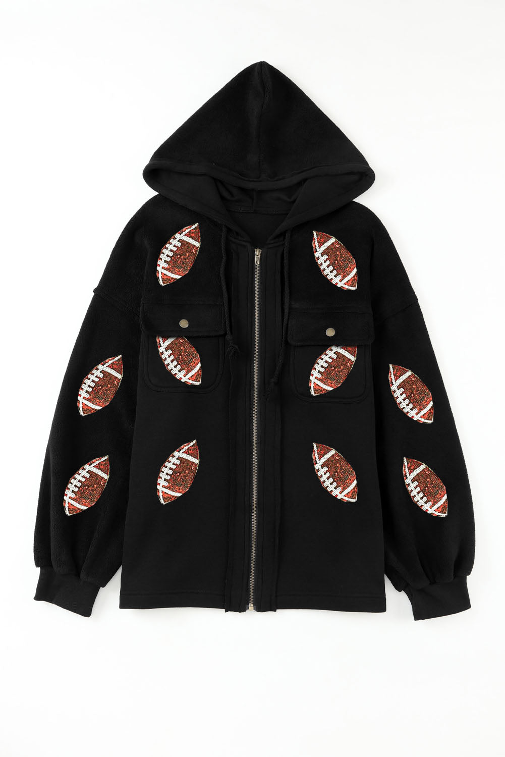 Sequined Football Jacket