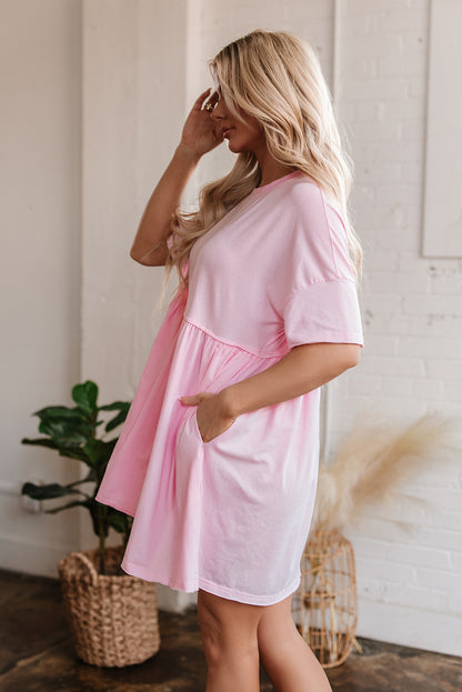 Light Pink Babydoll Dress