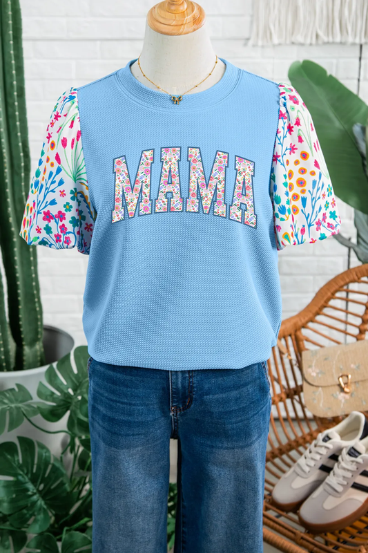 MAMA Puff Sleeve Top