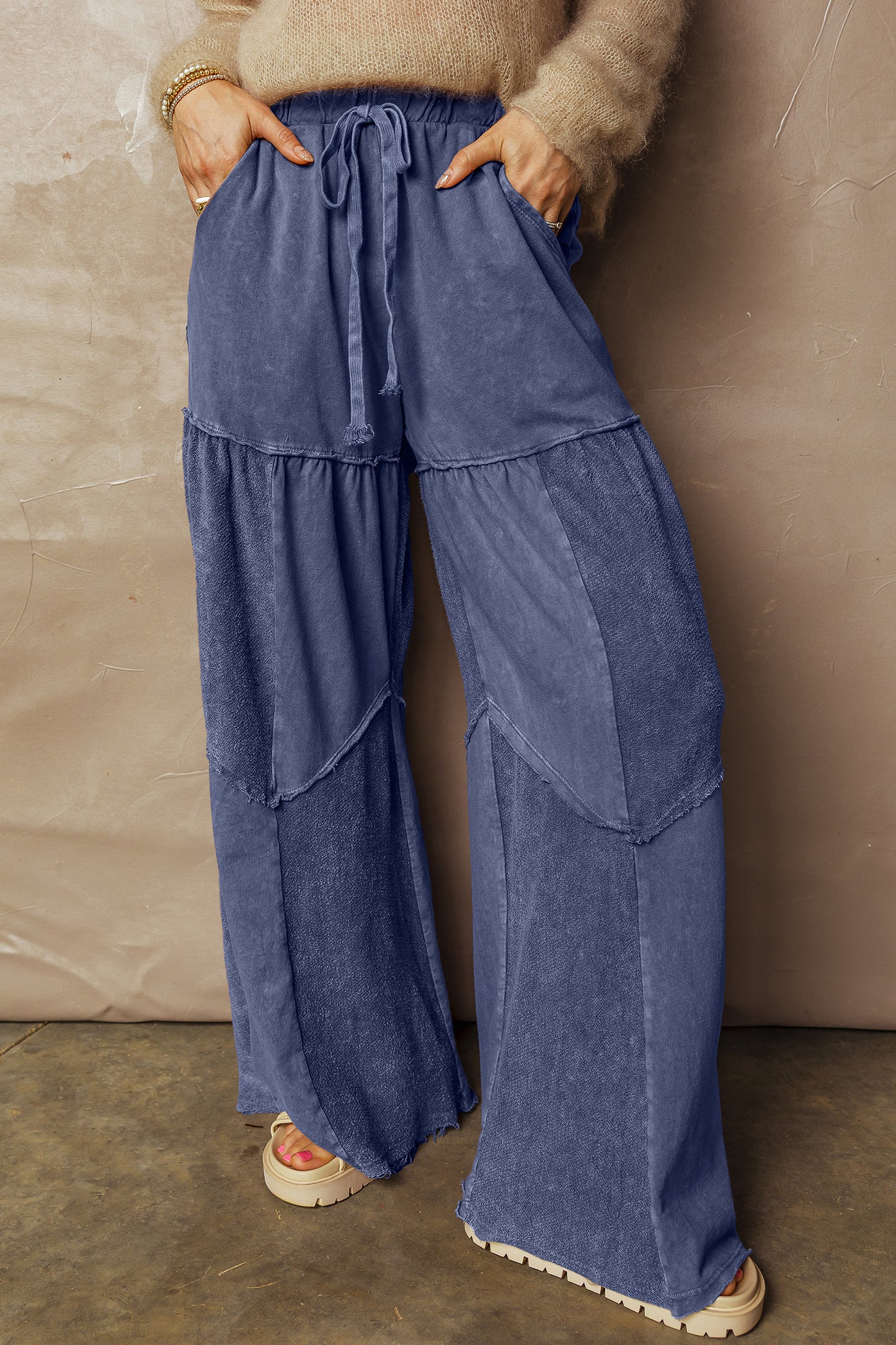Tiered Wide Leg Pants