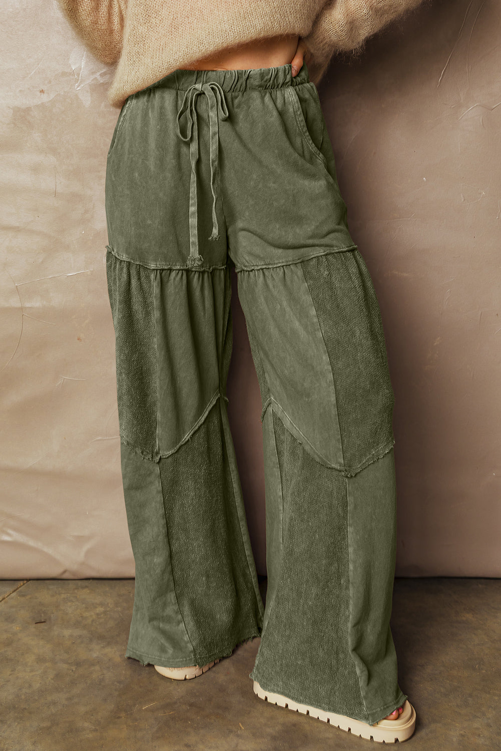 Vineyard Green Drawstring Pants