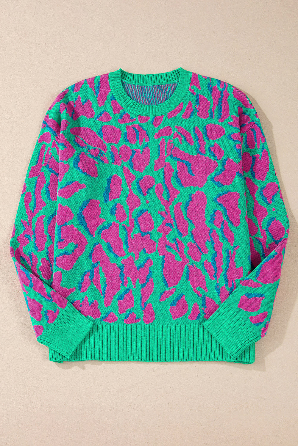 Green Abstract Sweater