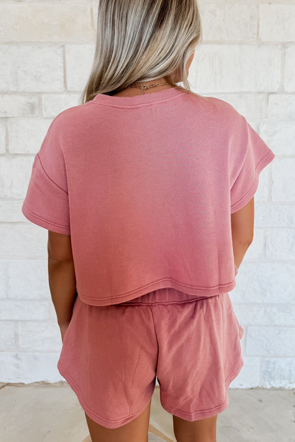 Crawfish Cropped Tee High Waist Skort Outfit