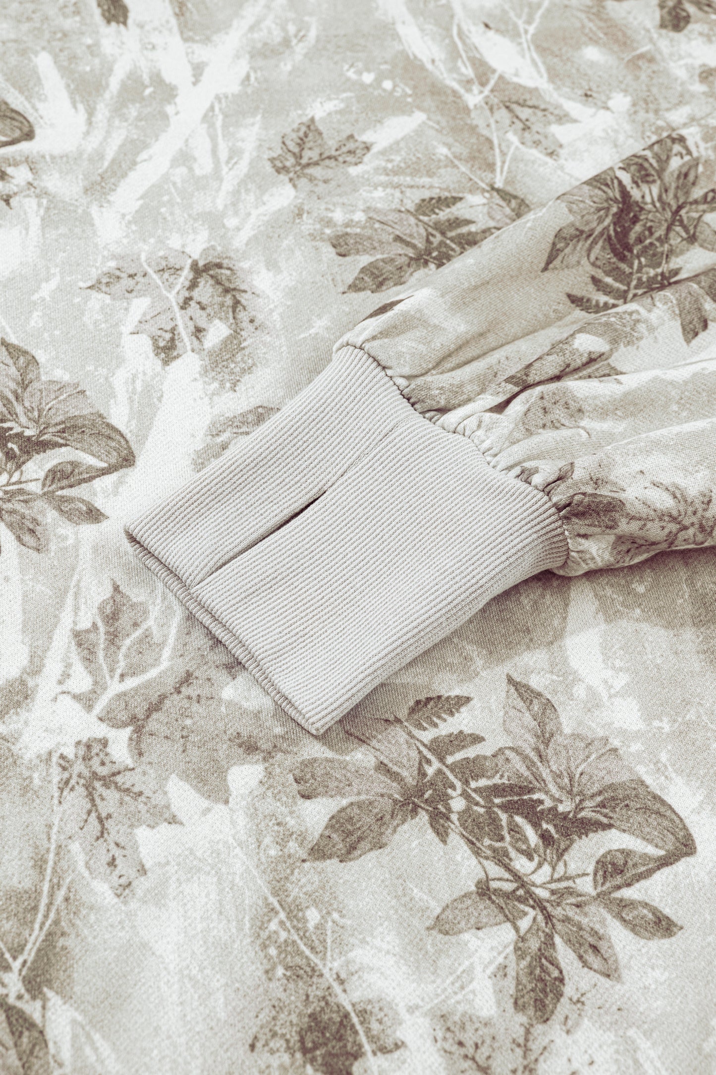 Gray Leafy Camo Sweatshirt