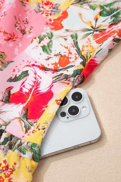 Flamingo Garden Mini Dress
