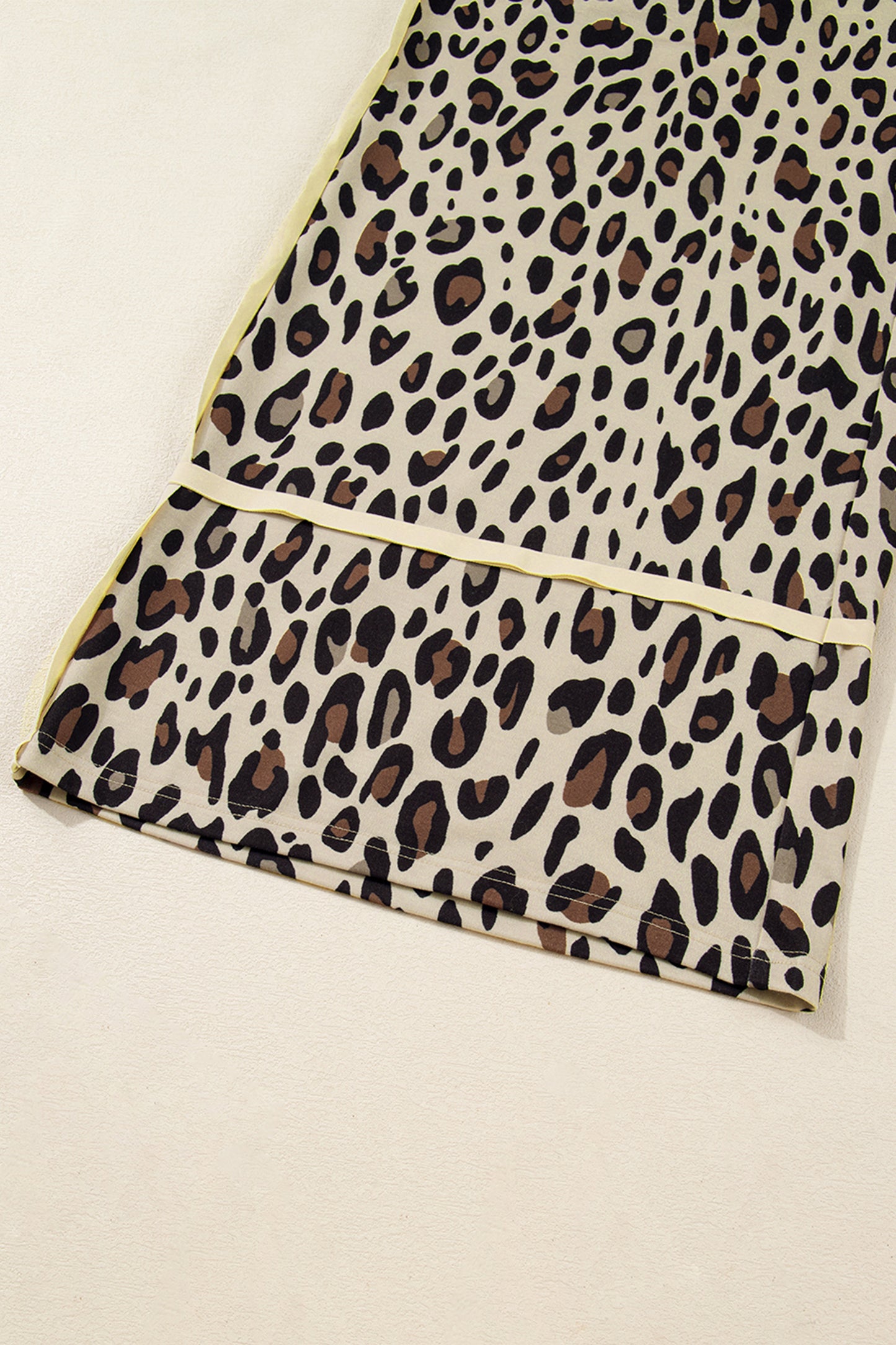 Khaki Plus Size Leopard Pants