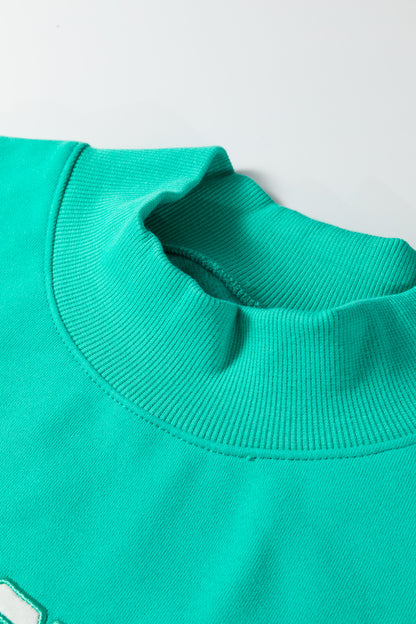 Sea Green Oversize Blessed Sweatshirt