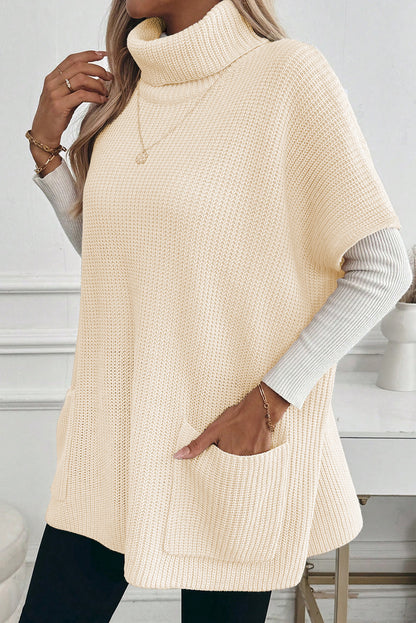 Turtleneck Short Sleeve Sweater