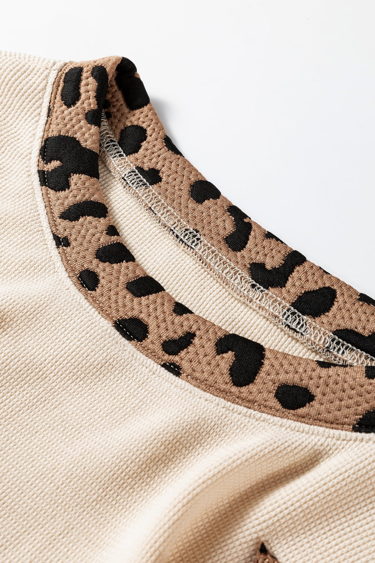 Leopard Star Patchwork Baggy Sweatshirt