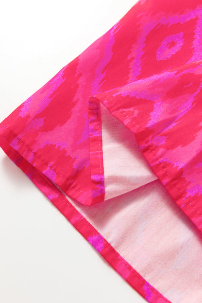 Red Allover Plus Size Dress