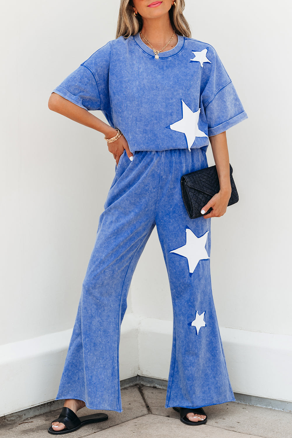 Blue Acid Wash Star Set