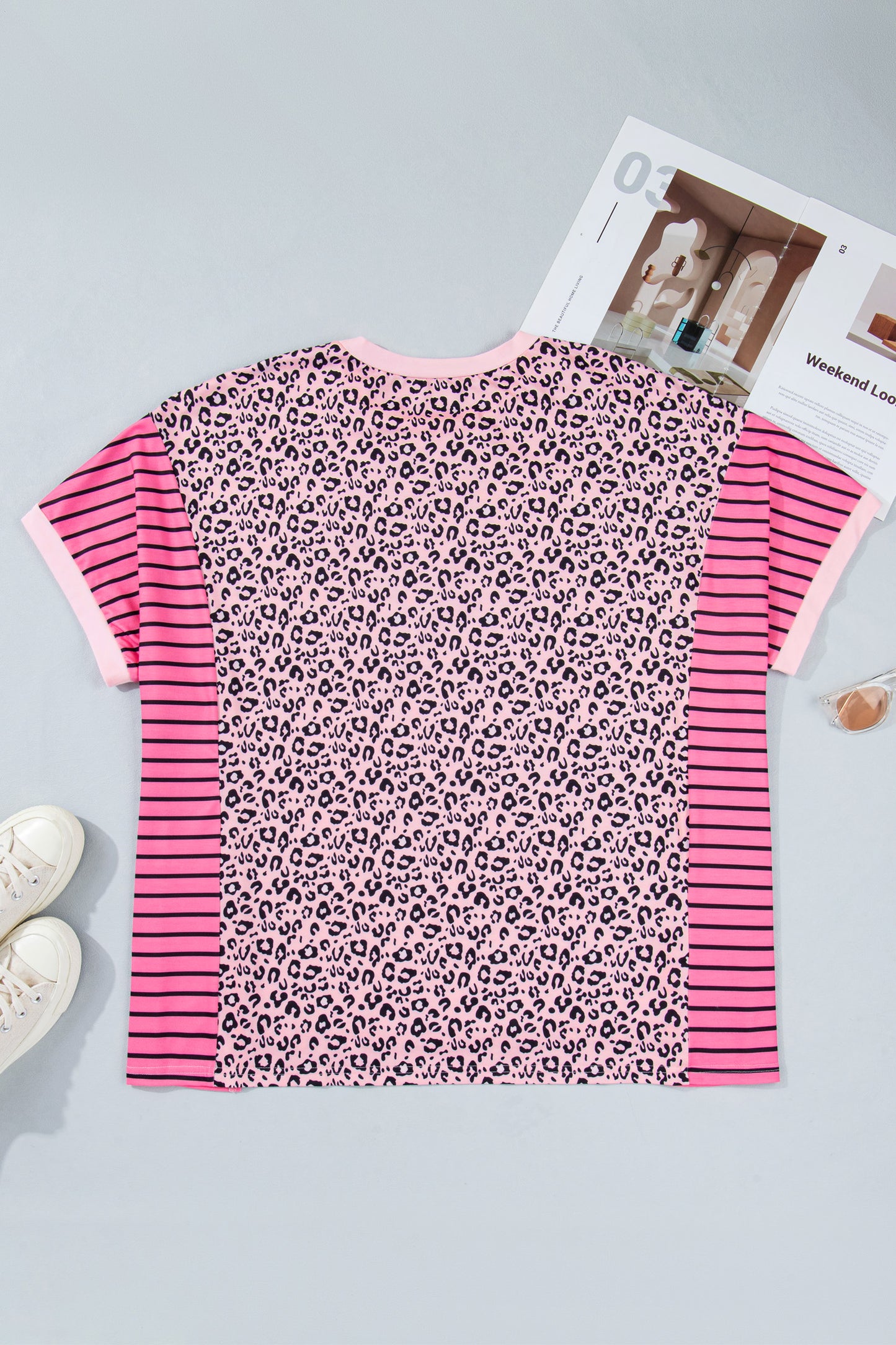 Pink Leopard Plus Size Tee