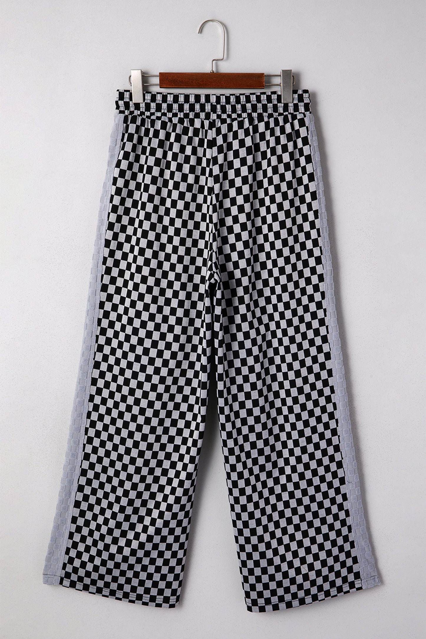 White Checkerboard Pants