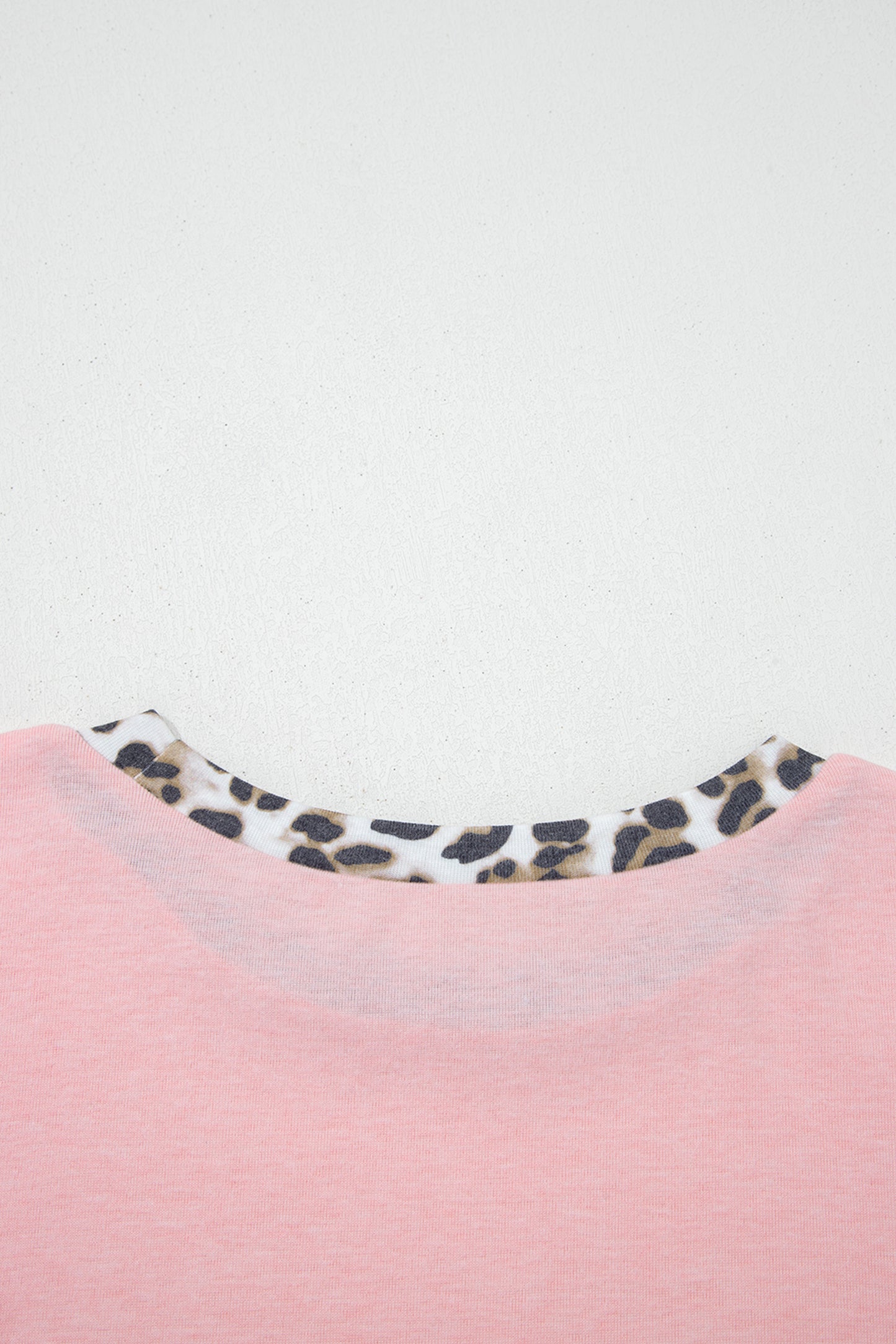 Pink Leopard Patchwork Sweatshirt