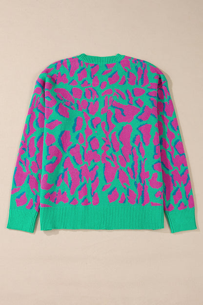 Green Abstract Sweater