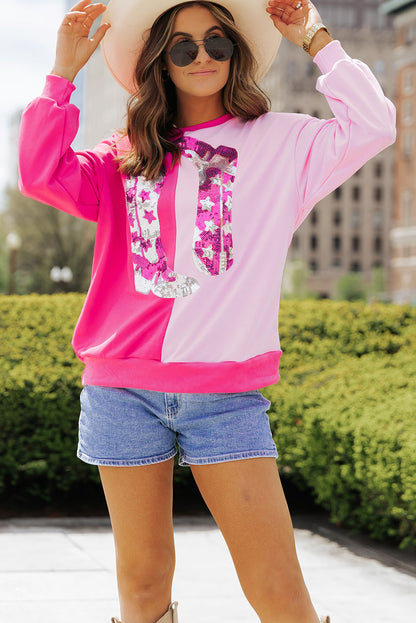 Sequined Cowgirl Sweatshirt