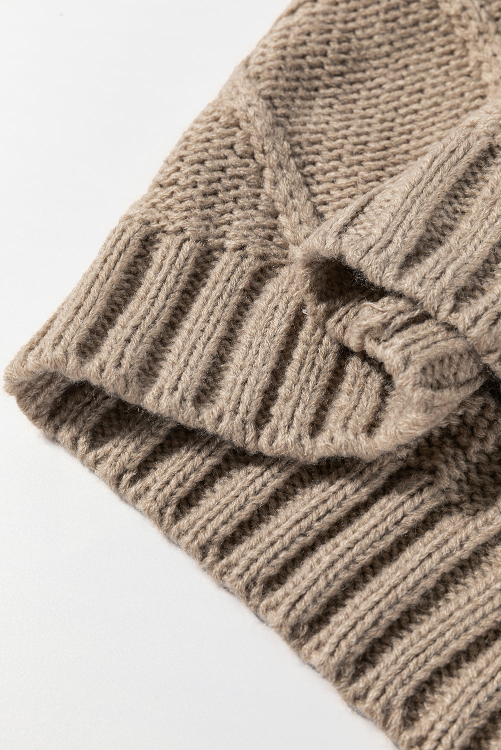 Taupe Satin Bowknot Short Sleeve Sweater