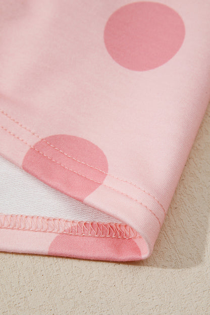 Pink Polka Dot Mini Dress