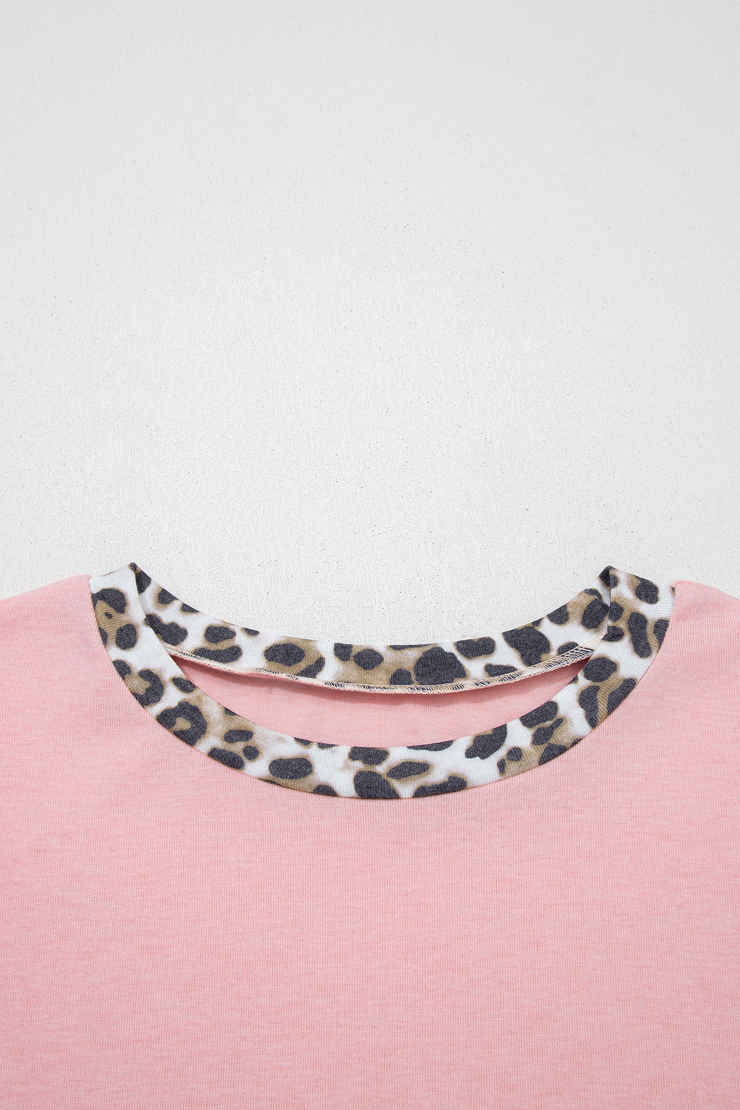 Pink Leopard Patchwork Sweatshirt
