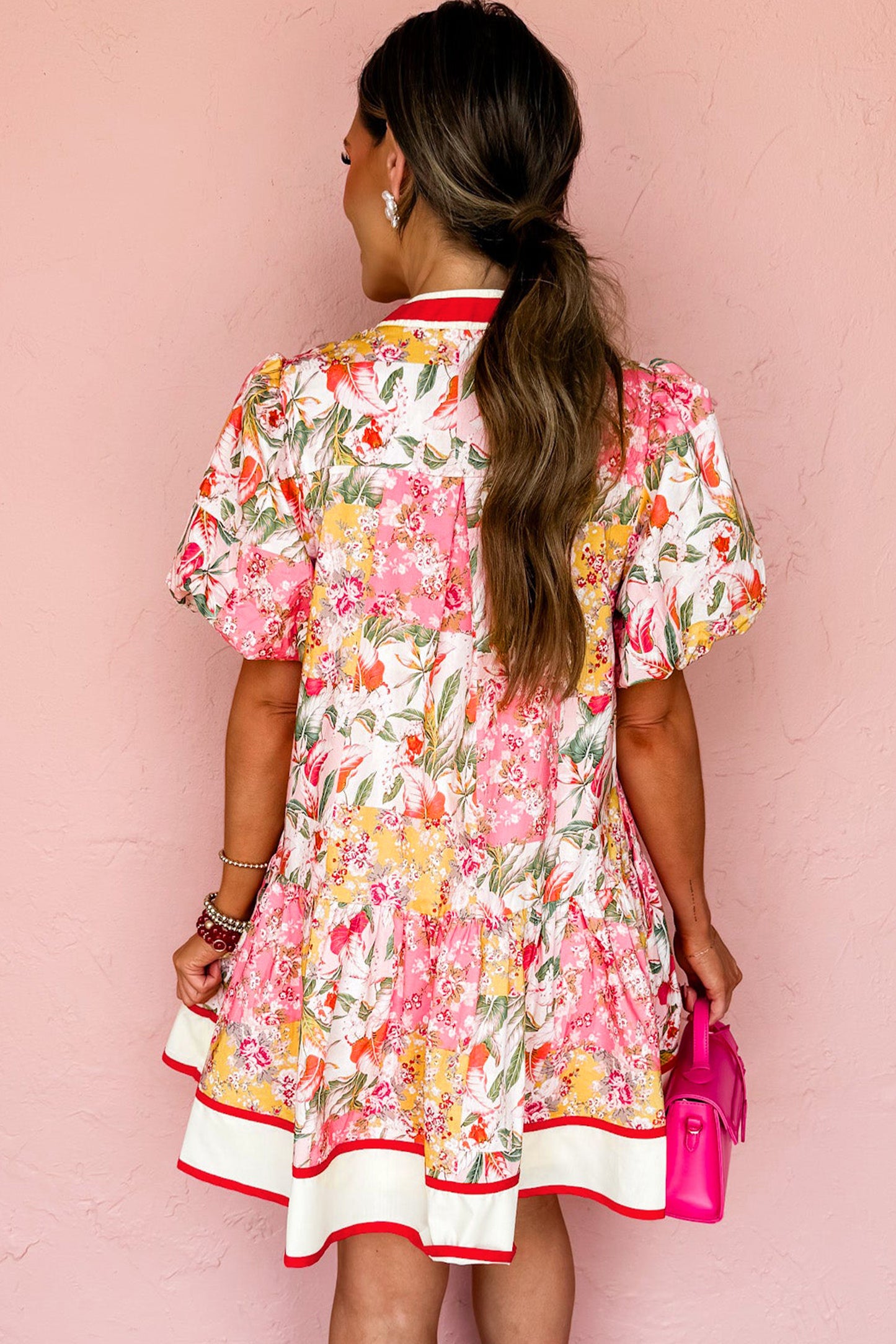 Flamingo Garden Mini Dress