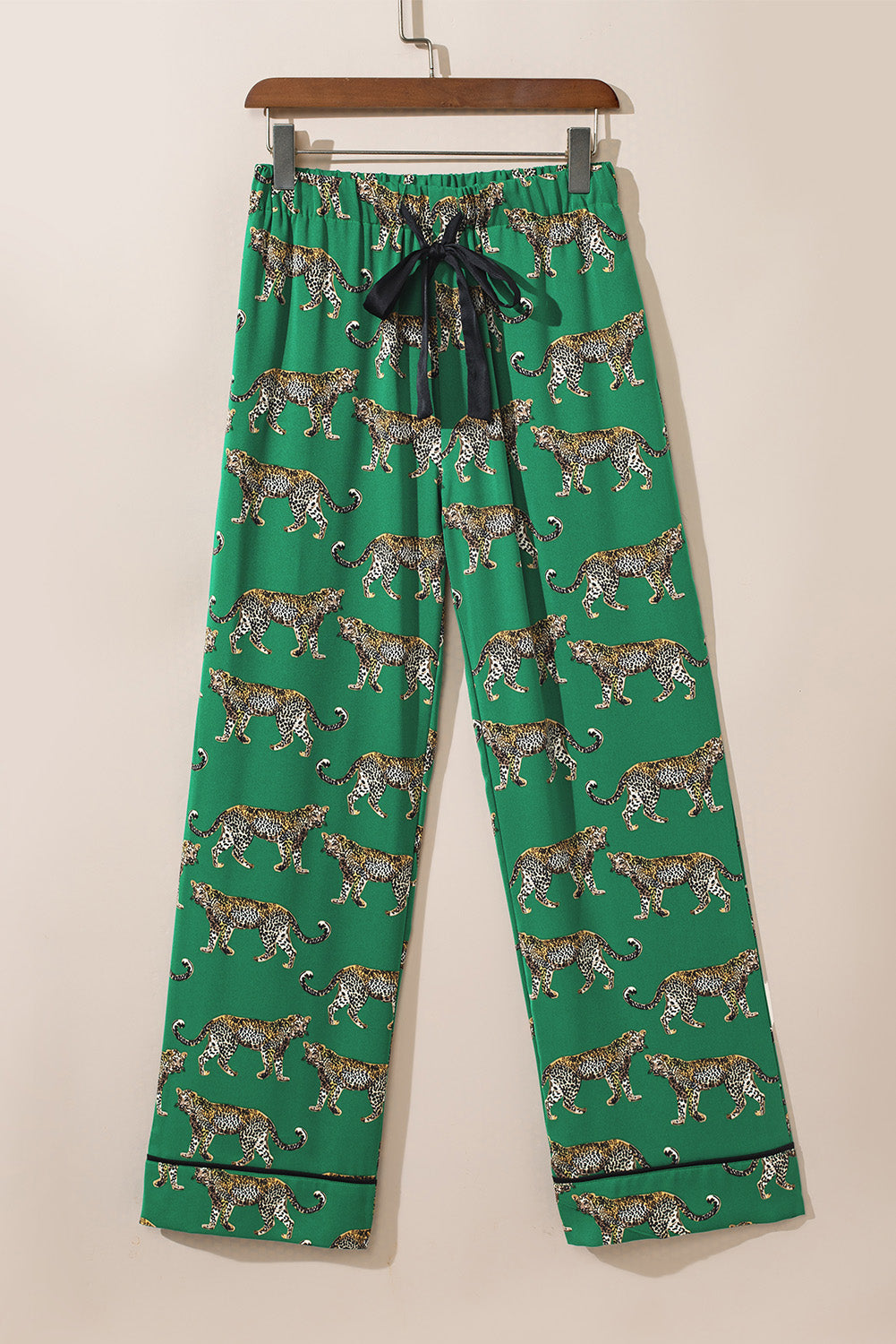 Green Cheetah Pajama Set