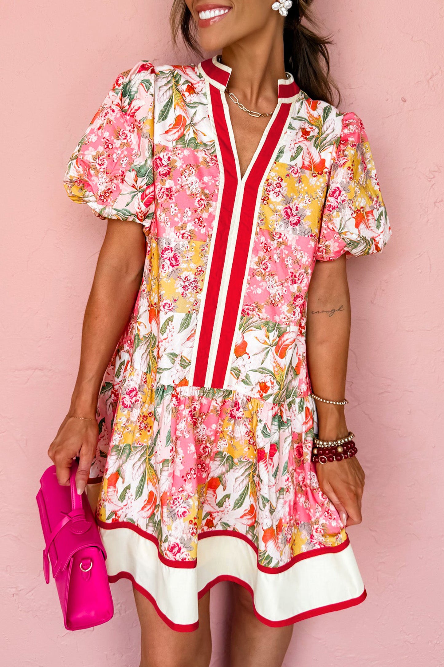 Flamingo Garden Mini Dress