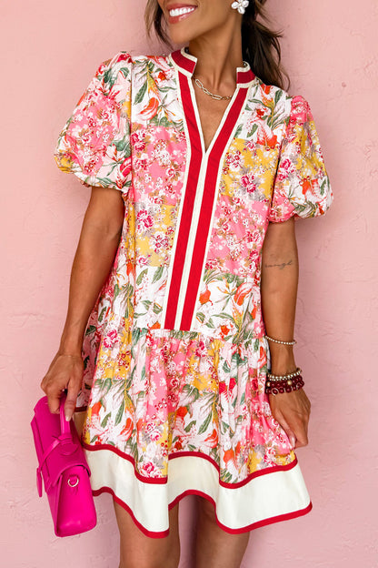 Flamingo Garden Mini Dress