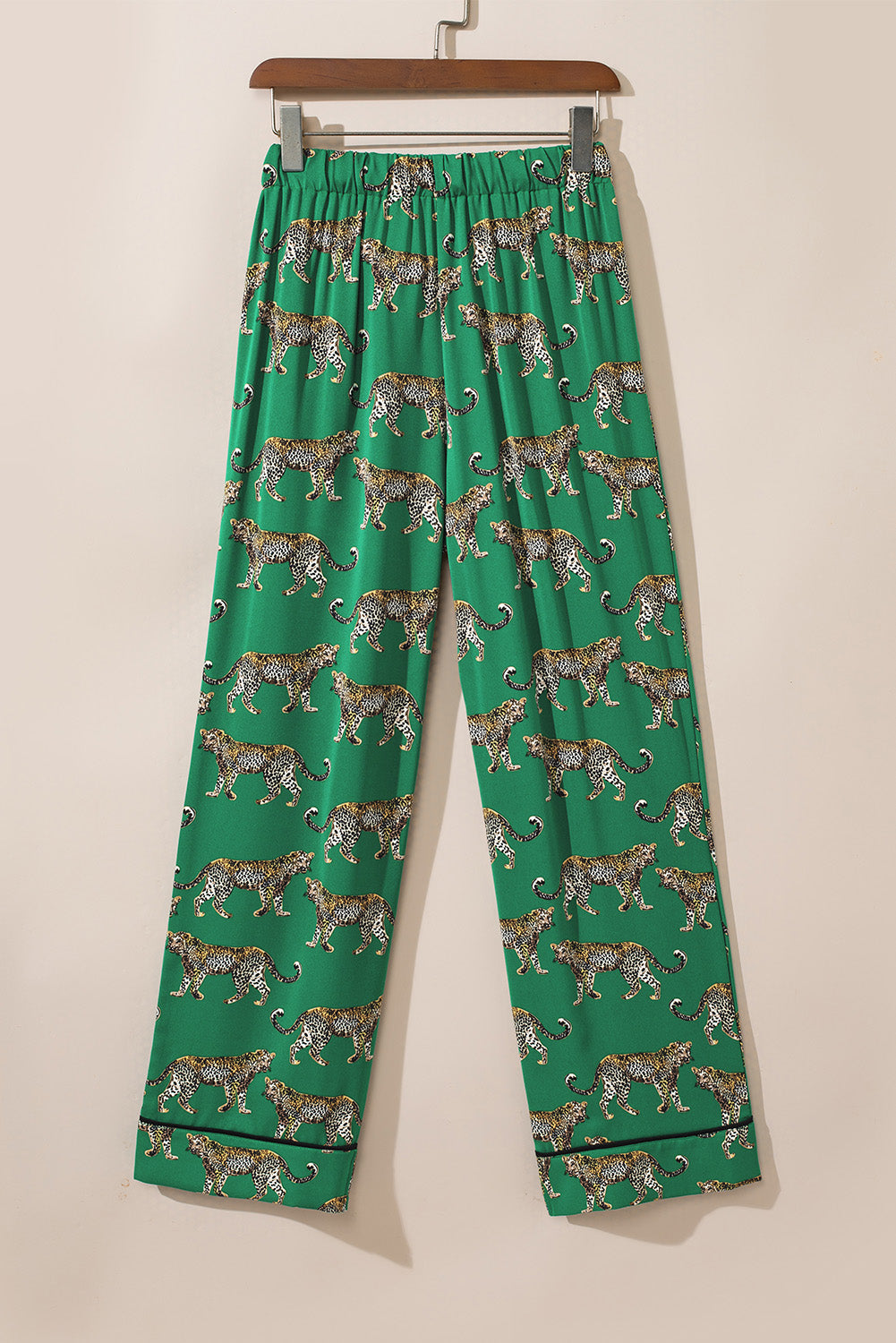 Green Cheetah Pajama Set