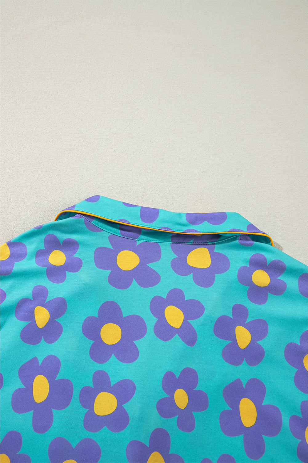 Purple Flower Pajamas Set