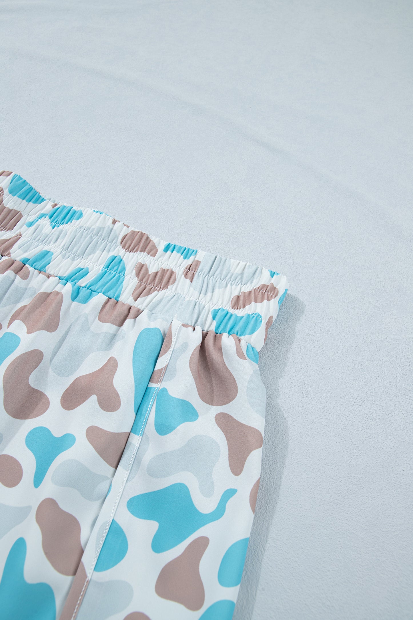 Plus Size Camouflage Athleisure Shorts