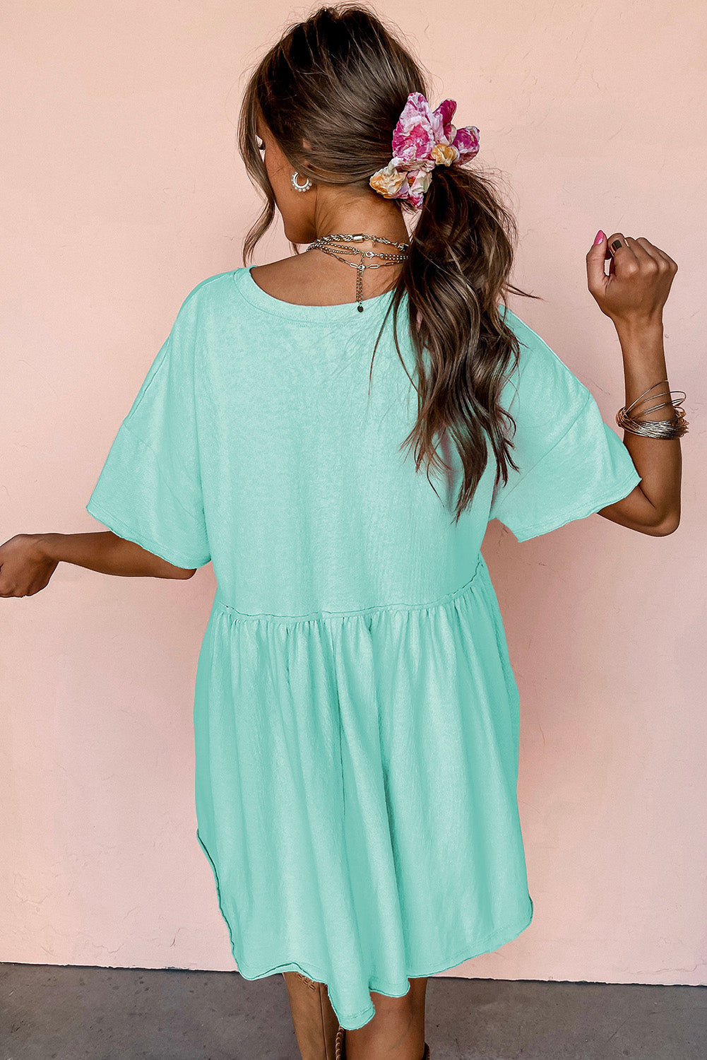 Moonlight Jade Babydoll Dress
