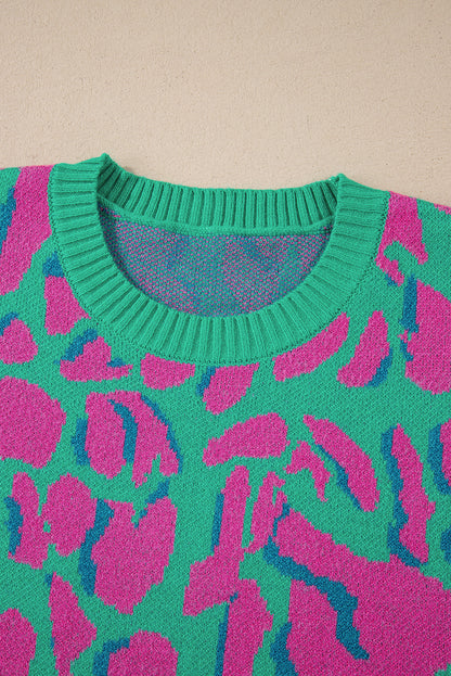 Green Abstract Sweater
