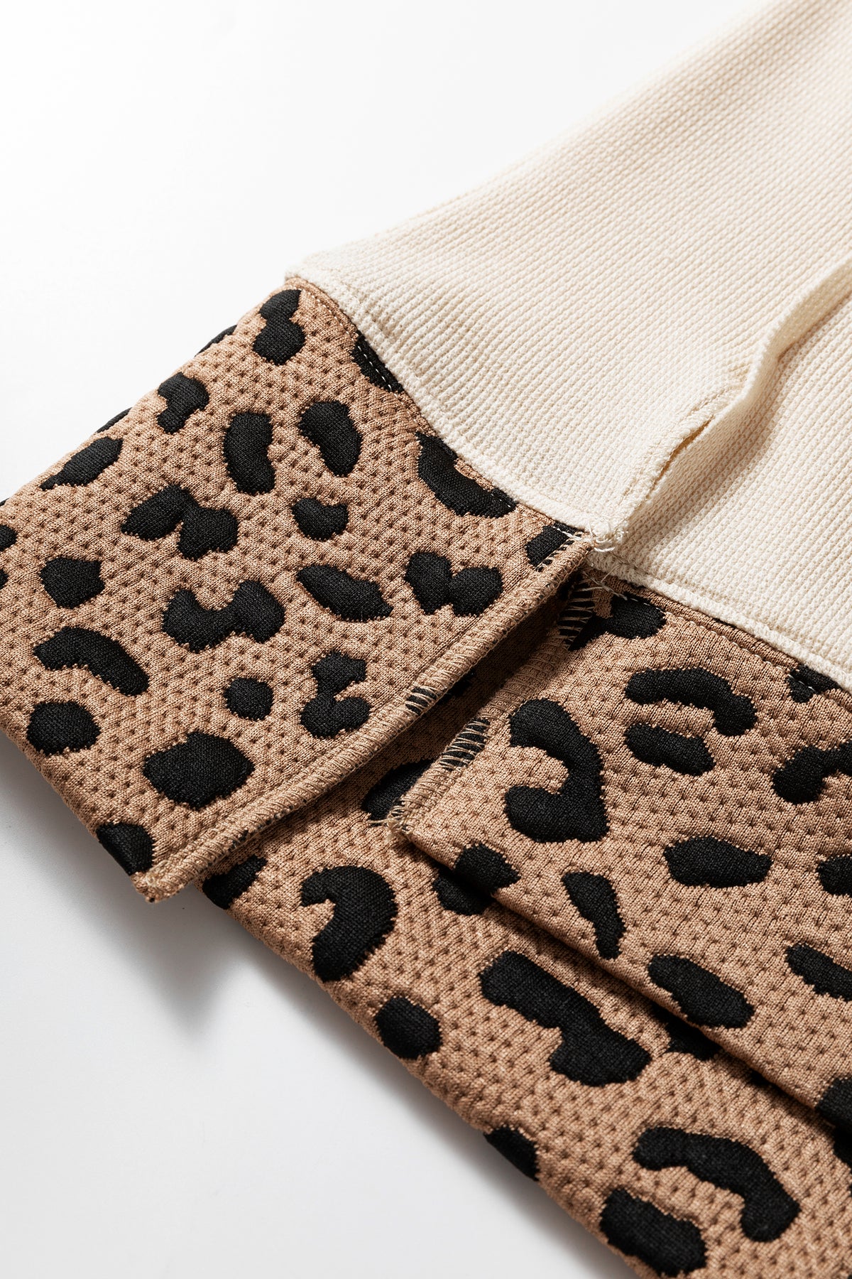 Leopard Star Patchwork Baggy Sweatshirt