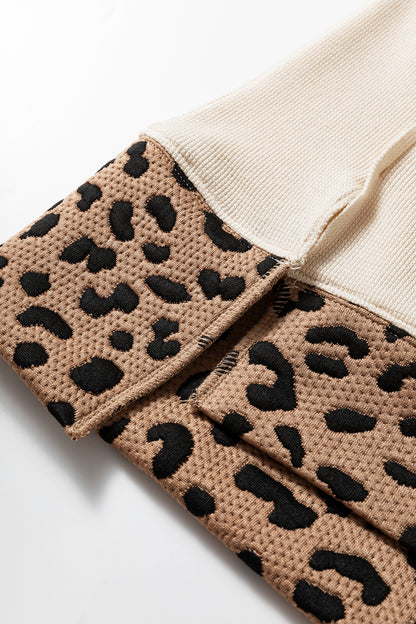 Leopard Star Patchwork Baggy Sweatshirt