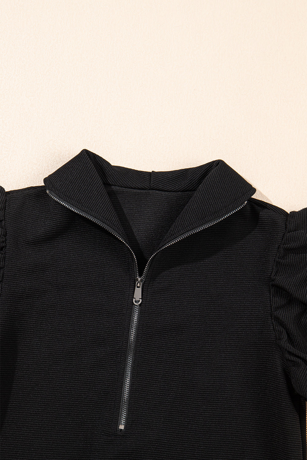 Ruffled Sleeve and Wide Leg Pants Set