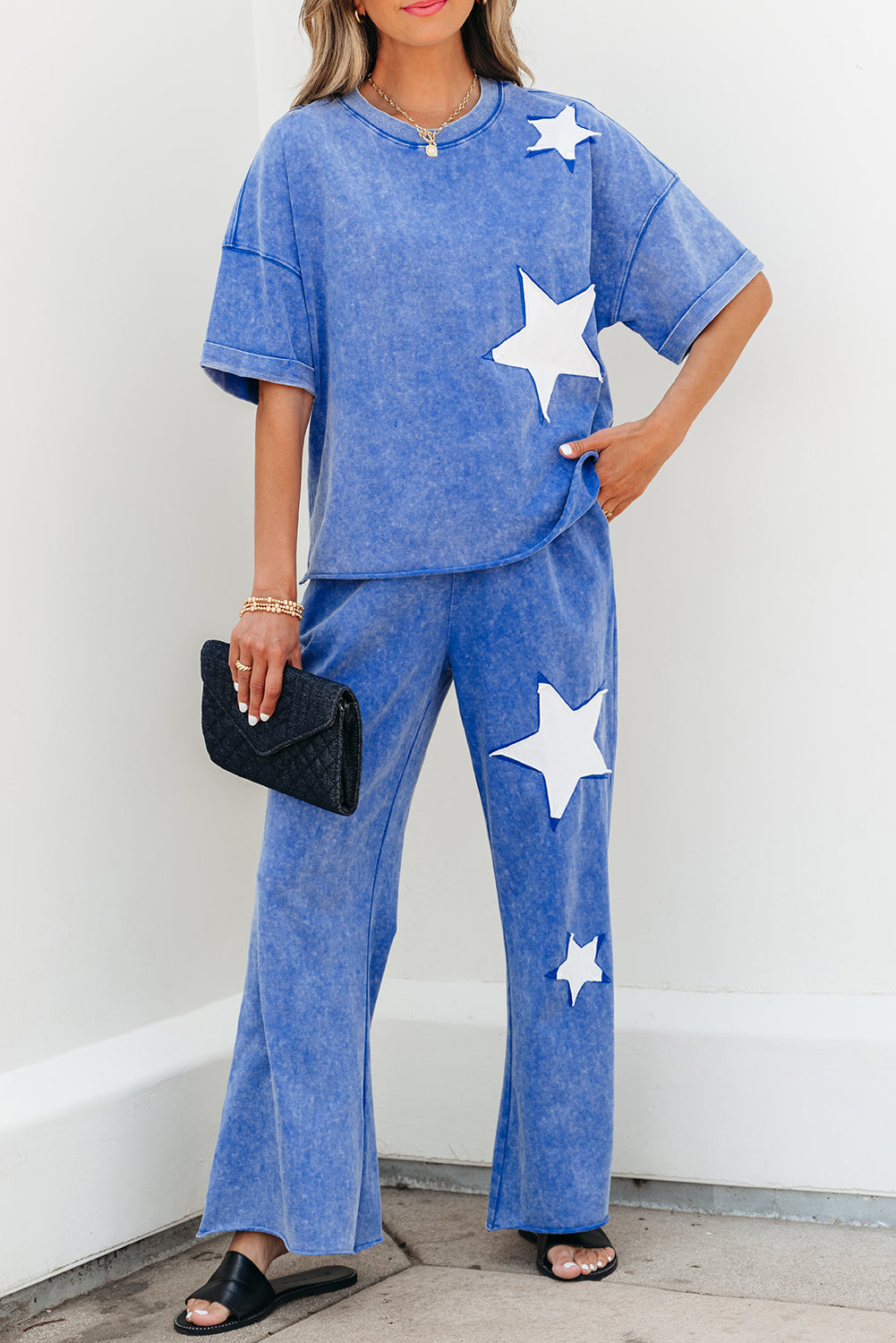 Blue Acid Wash Star Set