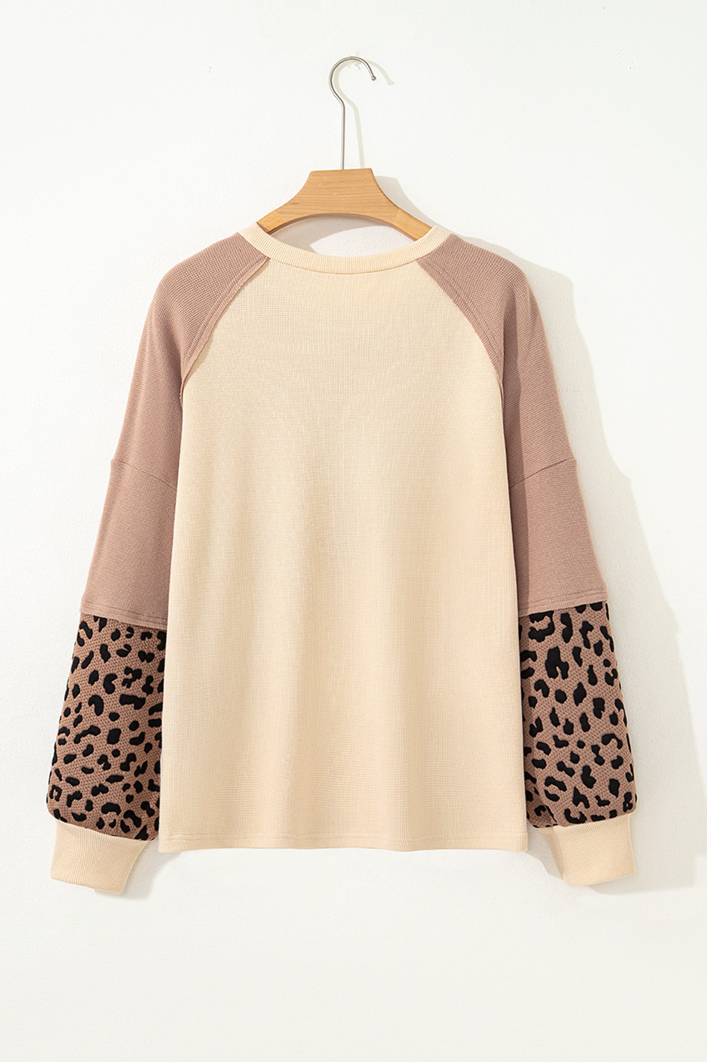 Leopard Star Color Block Sweatshirt