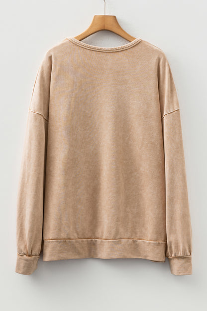 Light Beige Big Bow Sweatshirt