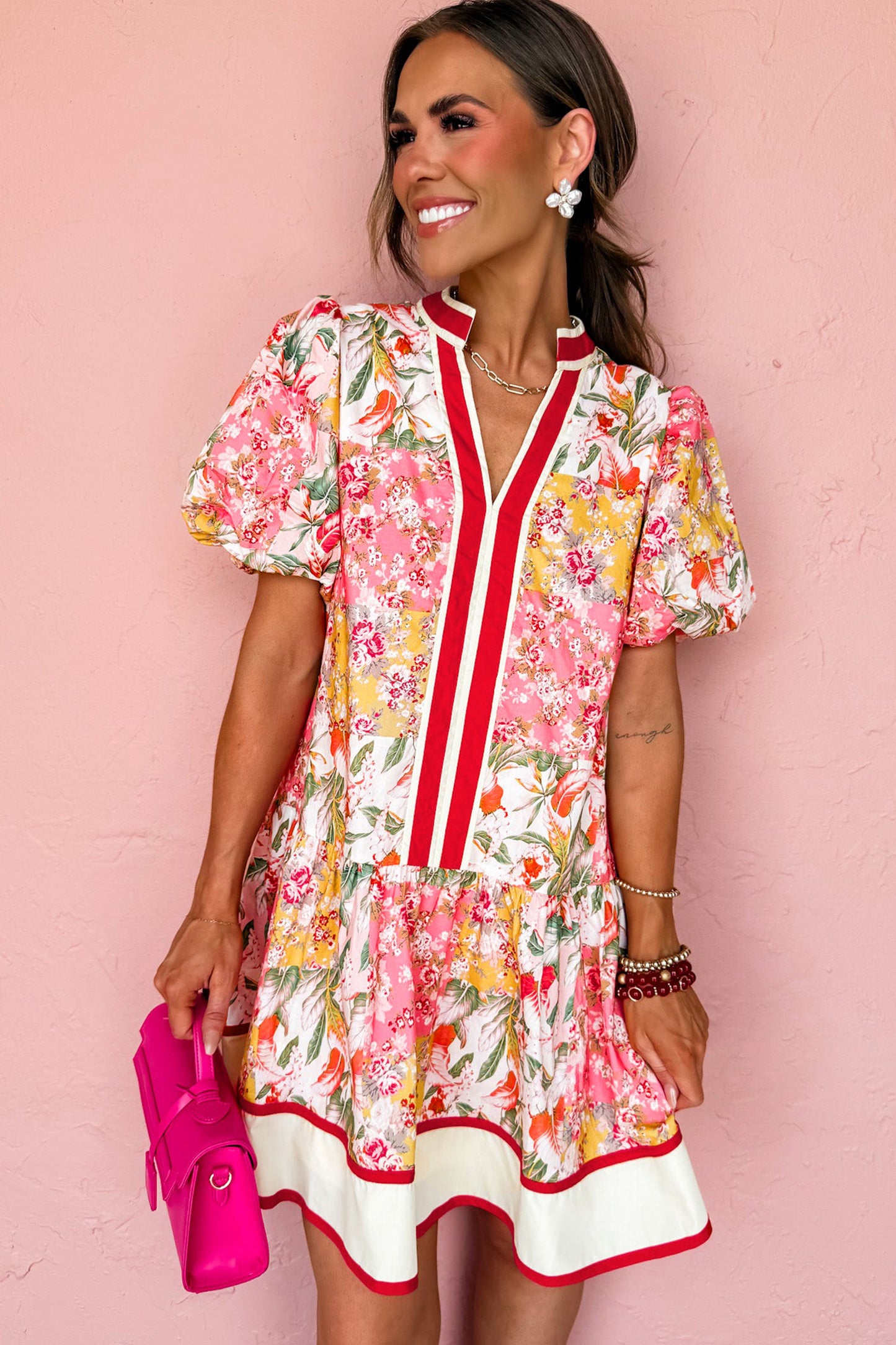 Flamingo Garden Mini Dress