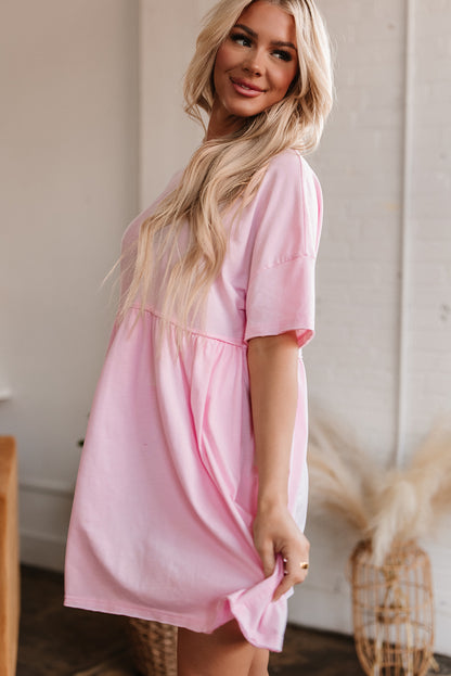 Light Pink Babydoll Dress