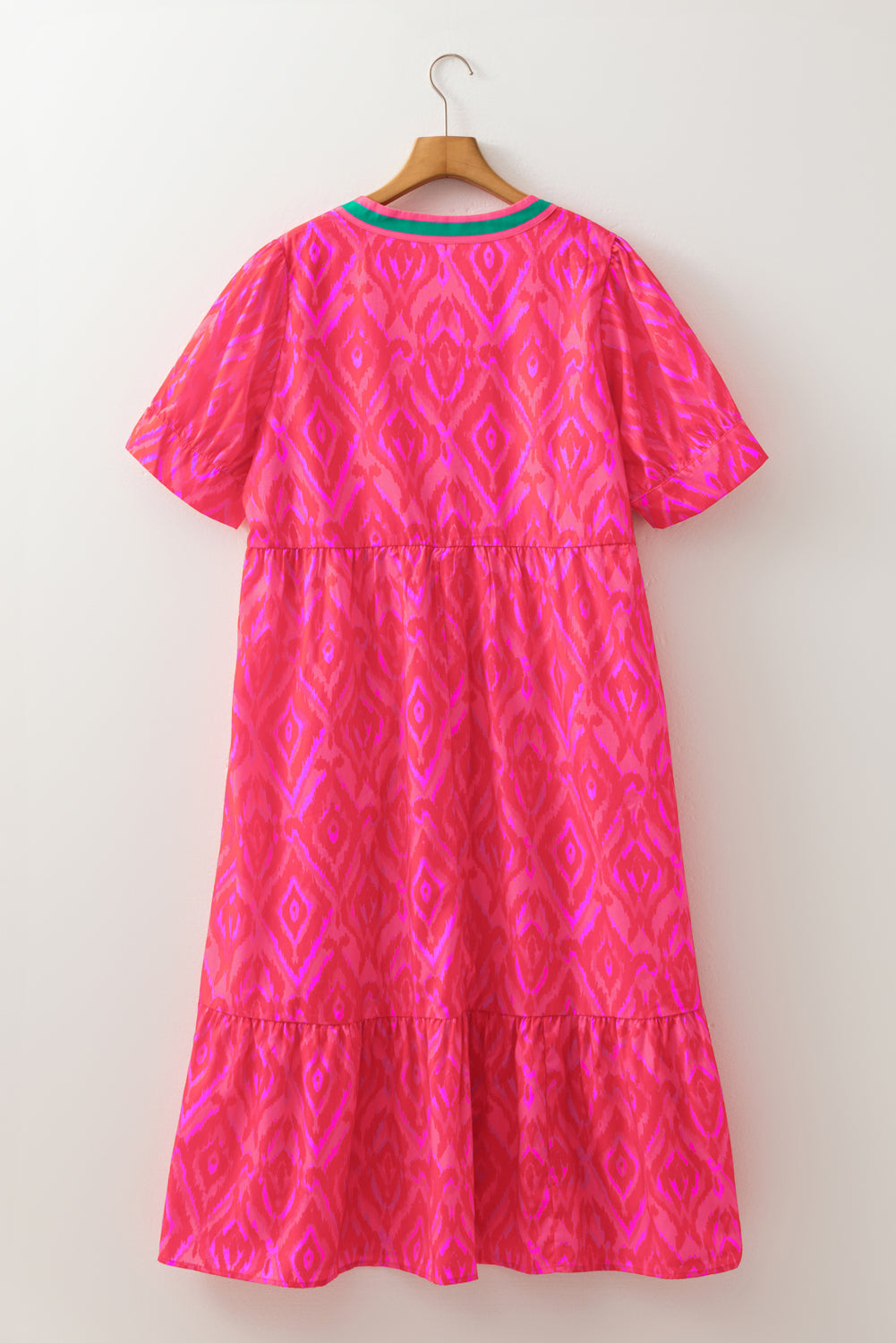 Red Allover Plus Size Dress