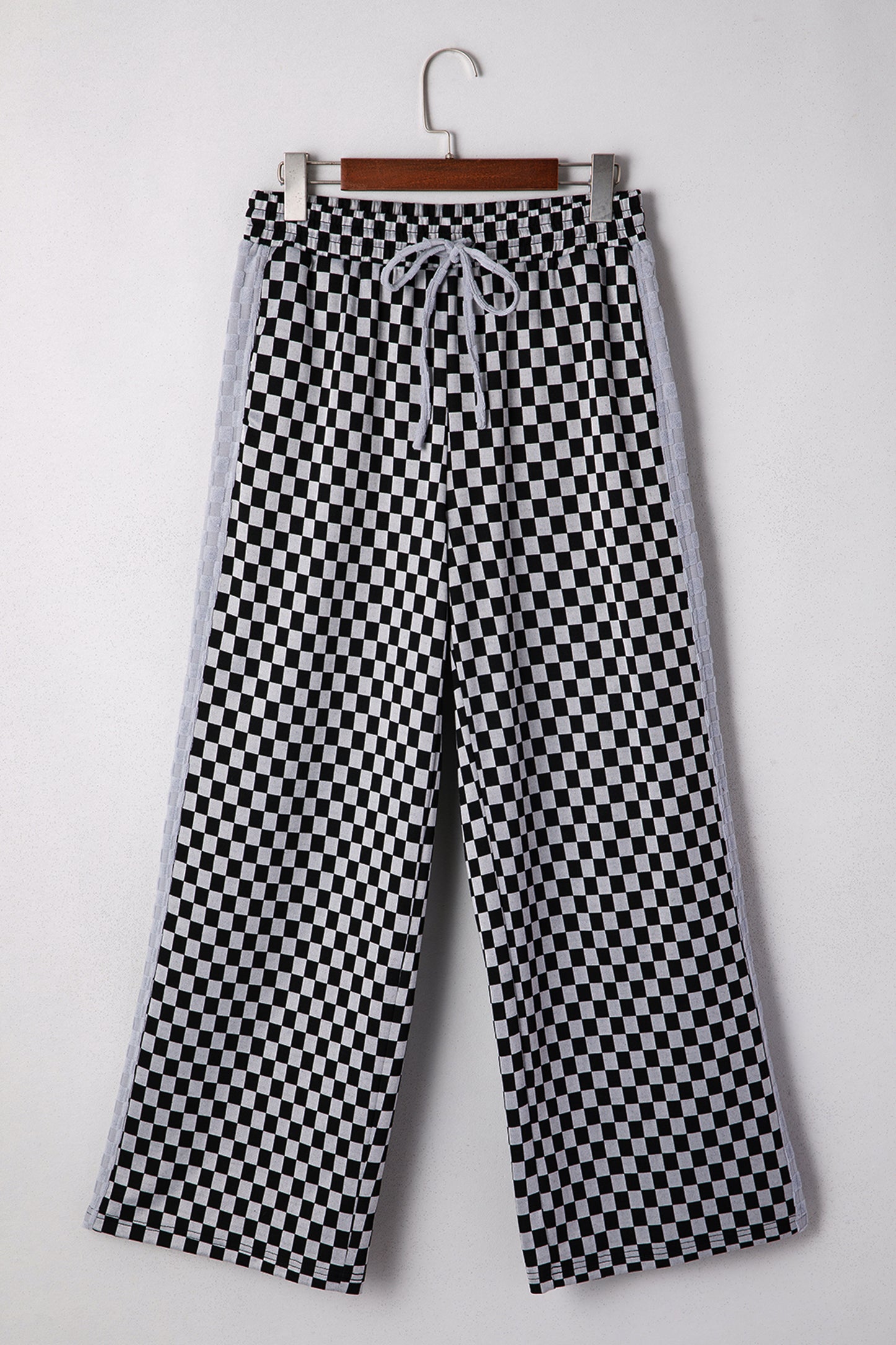 White Checkerboard Pants