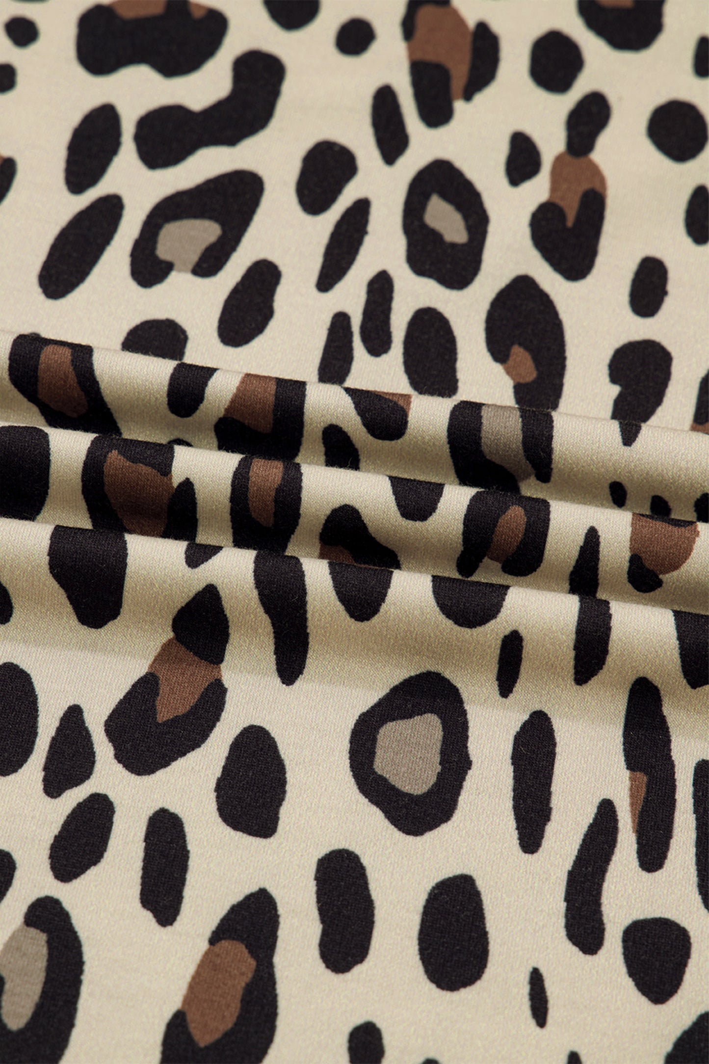 Khaki Plus Size Leopard Pants