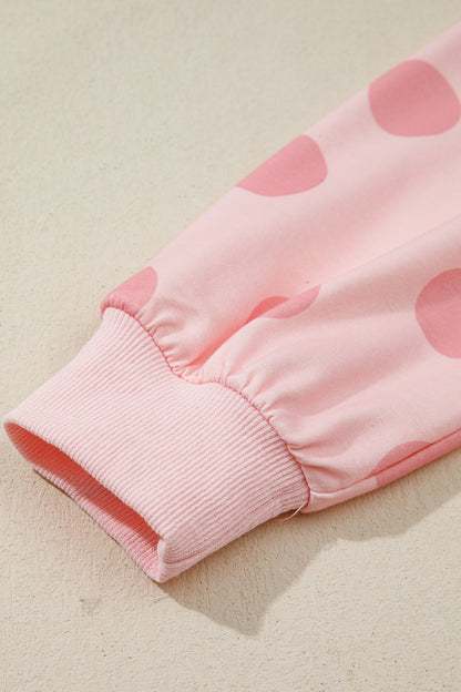 Pink Polka Dot Mini Dress