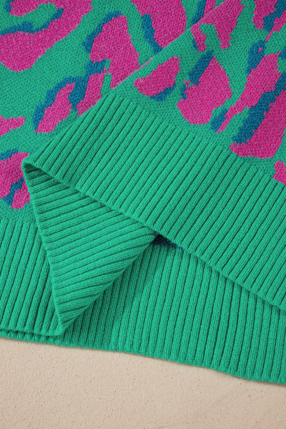 Green Abstract Sweater