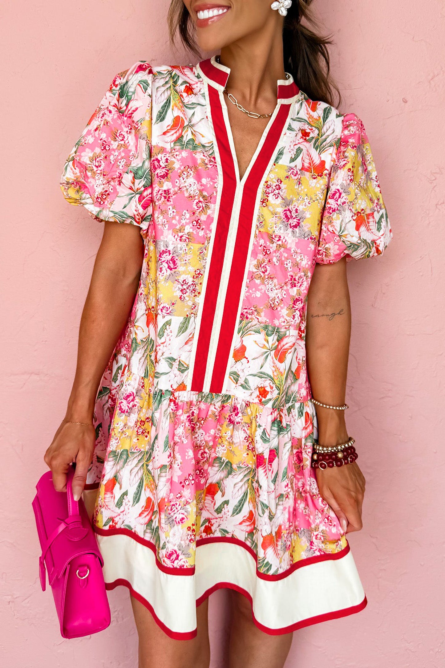 Flamingo Garden Mini Dress